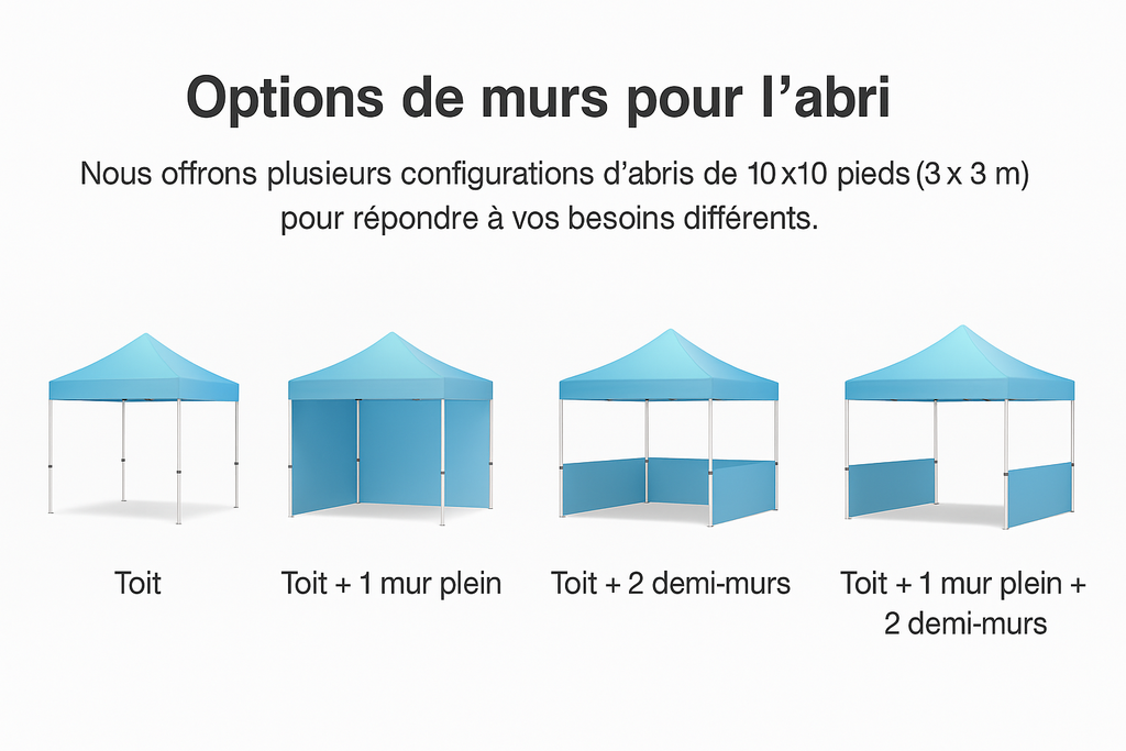 Tente promotionnelle 10x10