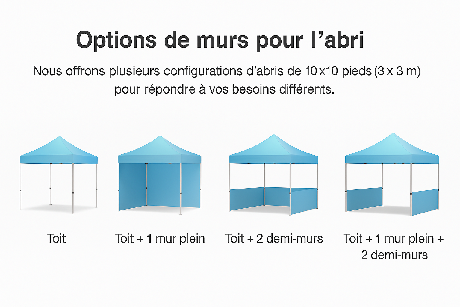 Tente promotionnelle 10x10